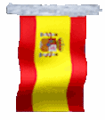 String of 20 12x18" flags of Spain