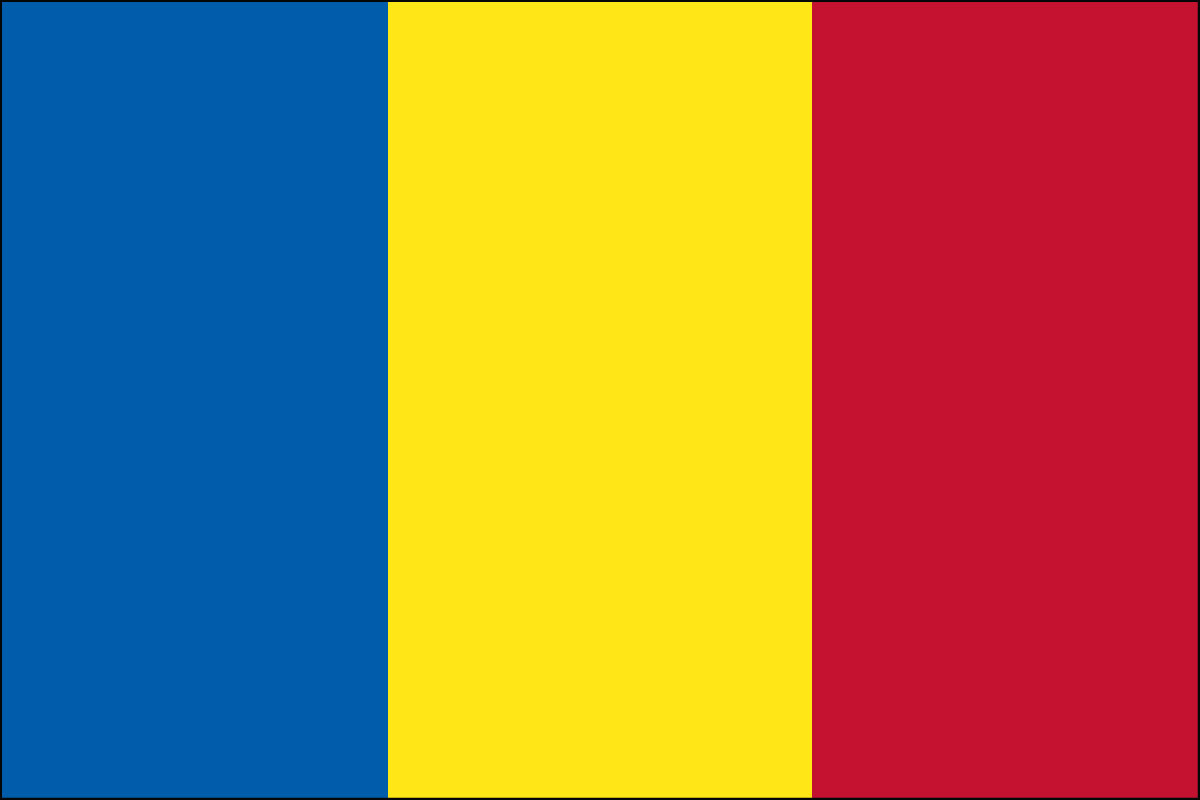 2x3' Nylon flag of Andorra - Civil (no seal)