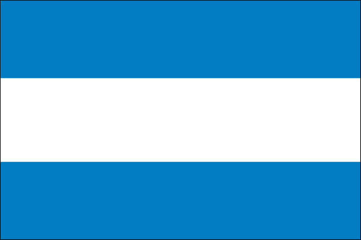 12x18" Nylon flag of Argentina - Civil (no seal)
