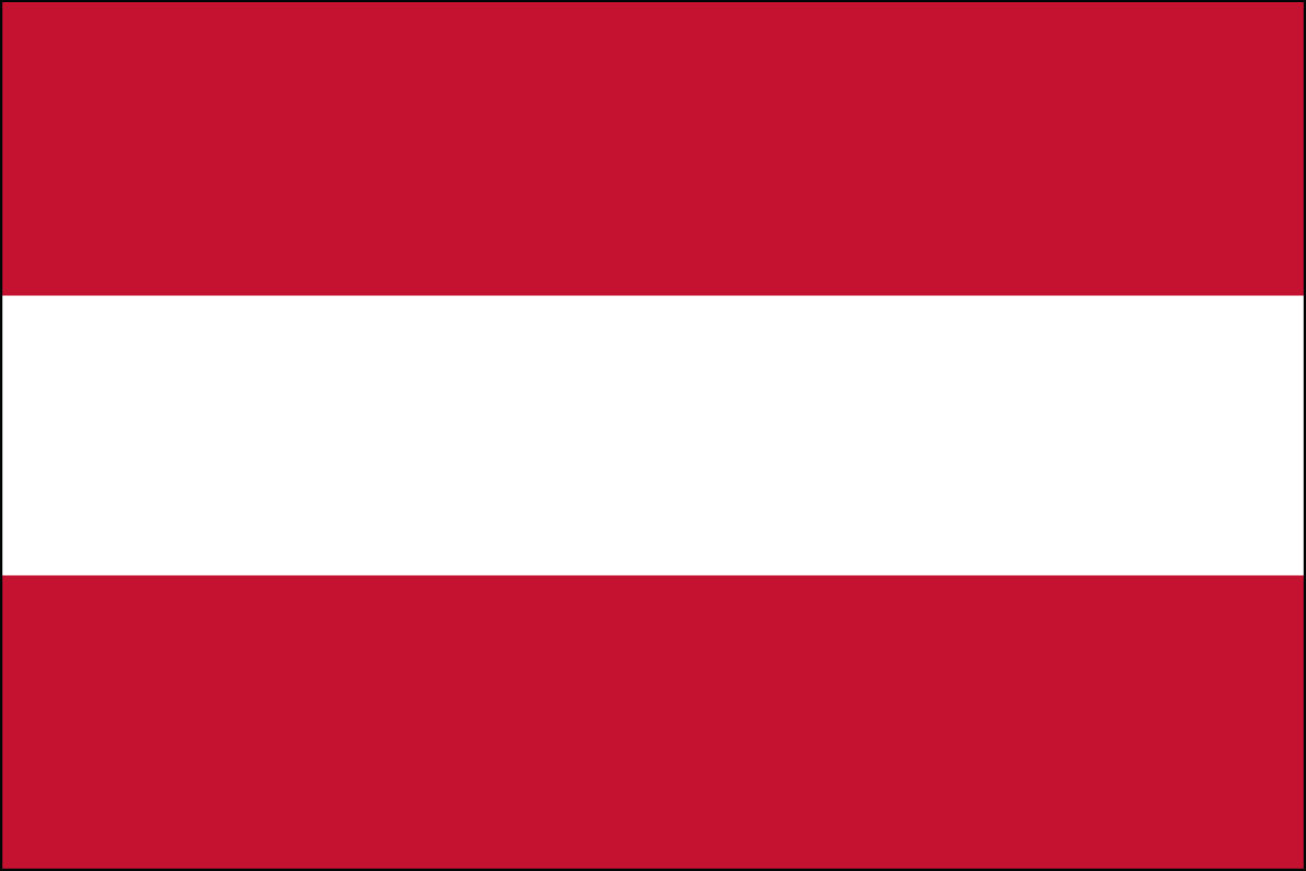 12x18" Nylon flag of Austria
