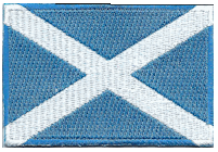 Mezzo Flag Patch of Scotland (St Andrew's Cross)