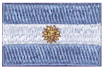 Mini Flag Patch of Argentina