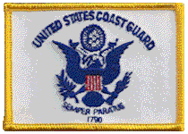 Standard Rectangle Flag Patch of US Coast Guard