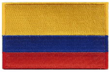 Borderless Flag Patch of Colombia - 2¼x3½" embroidered Borderless Flag Patch of Colombia .<BR>Combines with our other Borderless Flag Patches for discounts.