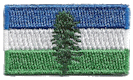 Micro Flag Patch of Cascadia - ¾x1⅜" embroidered Micro Flag Patch of Cascadia.<BR><BR><I>Combines with our other Micro Flag Patches for discounts.</I>