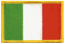 Standard Rectangle Flag Patch of Ireland - 2¼x3½" embroidered Standard Rectangle Flag Patch of Ireland.<BR>Combines with our other Standard Rectangle Flag Patches for discounts.