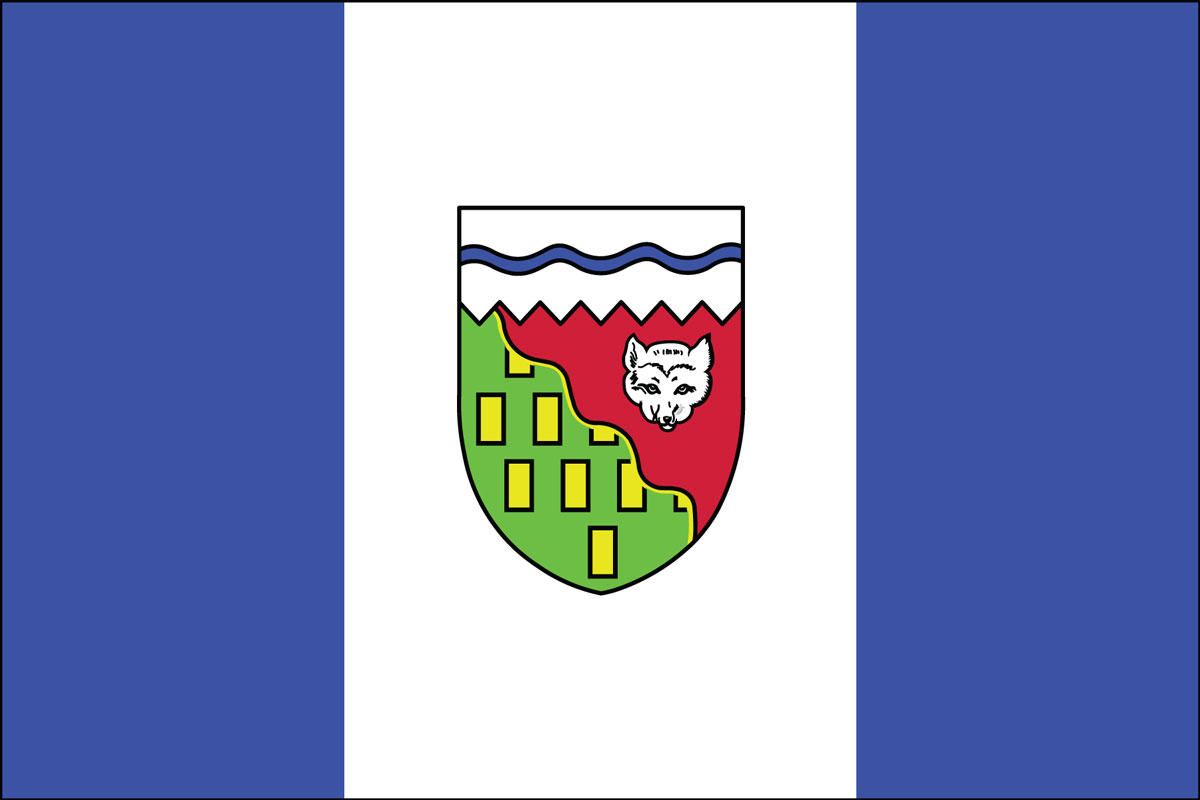 12x18" Nylon flag of Canadian Northwest Territories