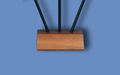 Wood base for three 4x6" flags
