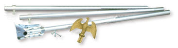 6' Flag Pole with Mounting Rings