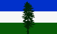12x18" Nylon flag of Cascadia