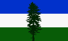 2x3' Nylon flag of Cascadia