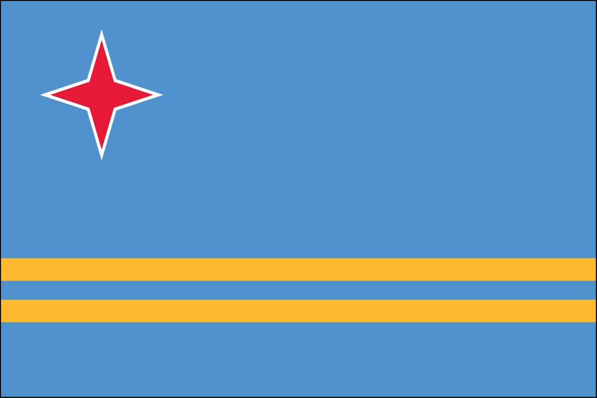 4x6" flag of Aruba