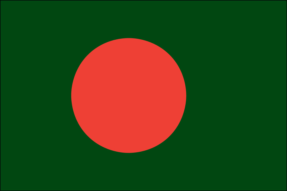 2x3' Poly flag of Bangladesh