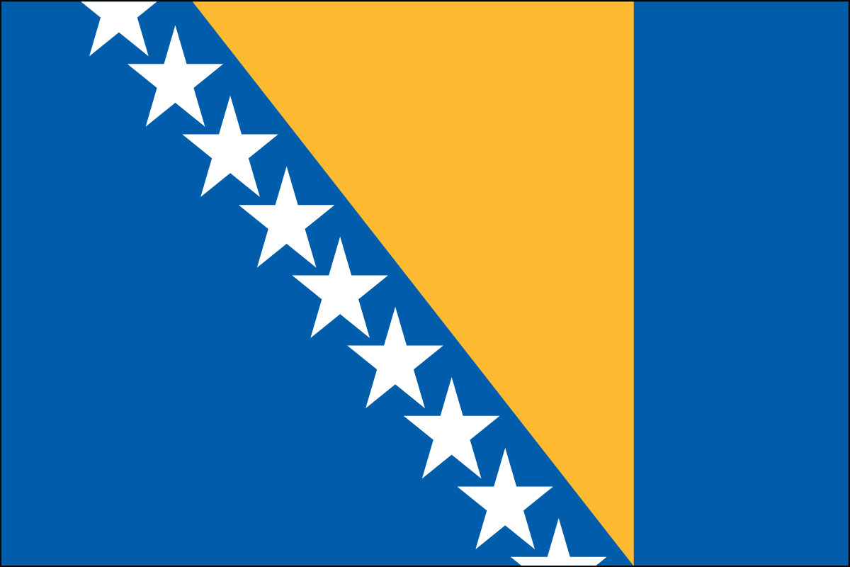 3x5' poly flag of Bosnia