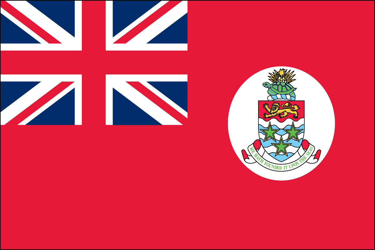 2x3' Nylon flag of Cayman Islands (Red)