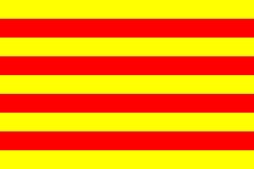 2x3' Nylon flag of Catalonia (Spain)
