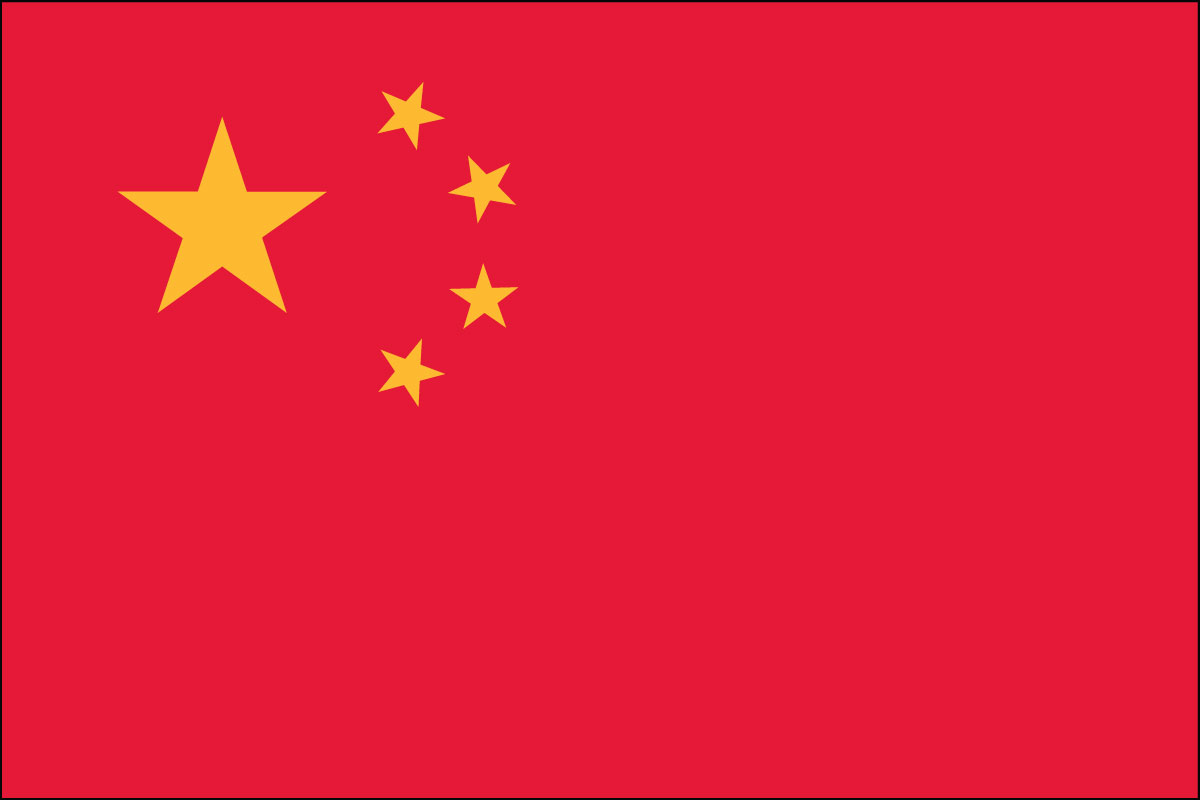 2x3' Nylon flag of China