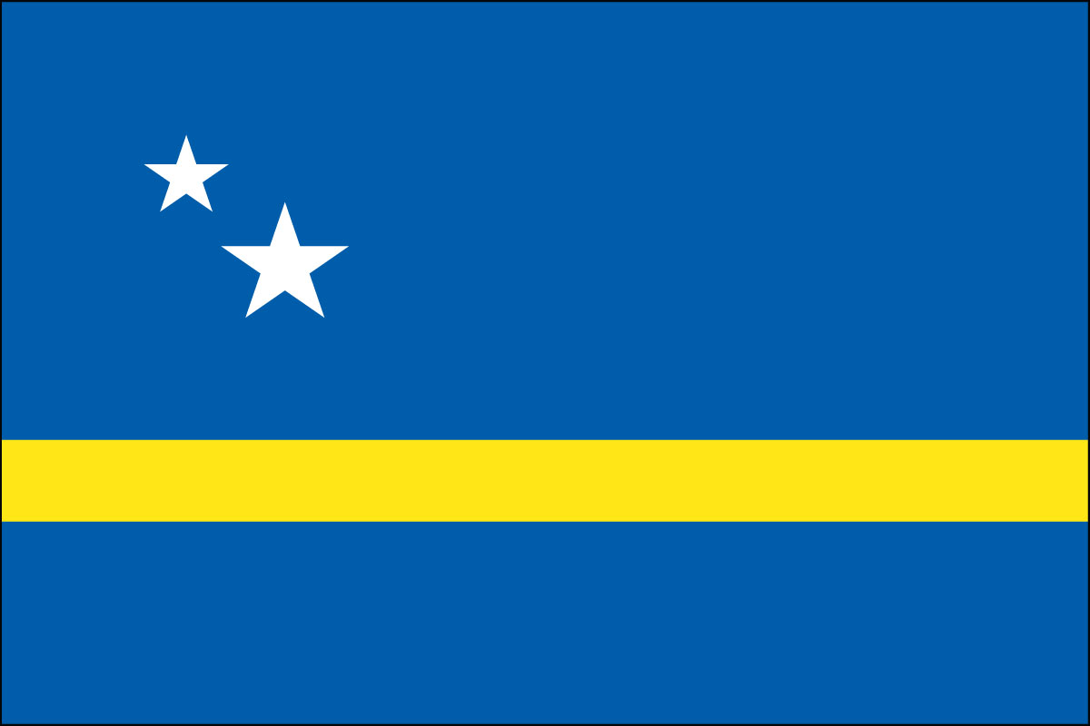 12x18" Nylon flag of Curaçao