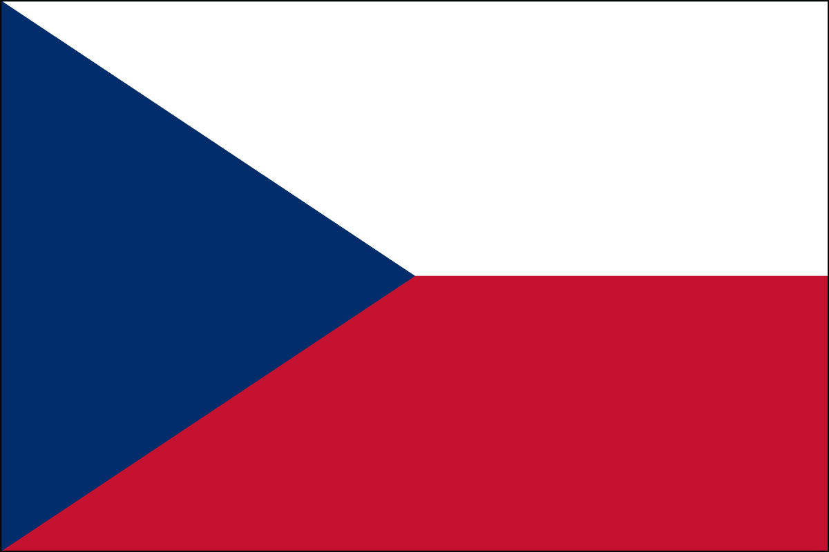 2x3' Poly flag of Czechia