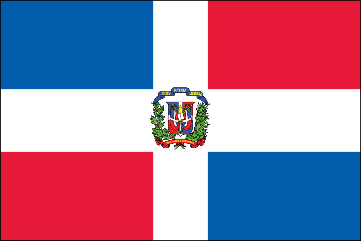 2x3' Poly flag of Dominican Republic