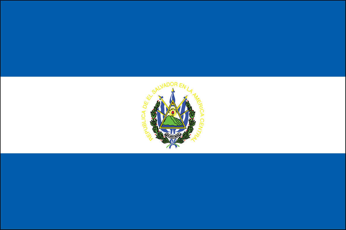 2x3' Poly flag of El Salvador