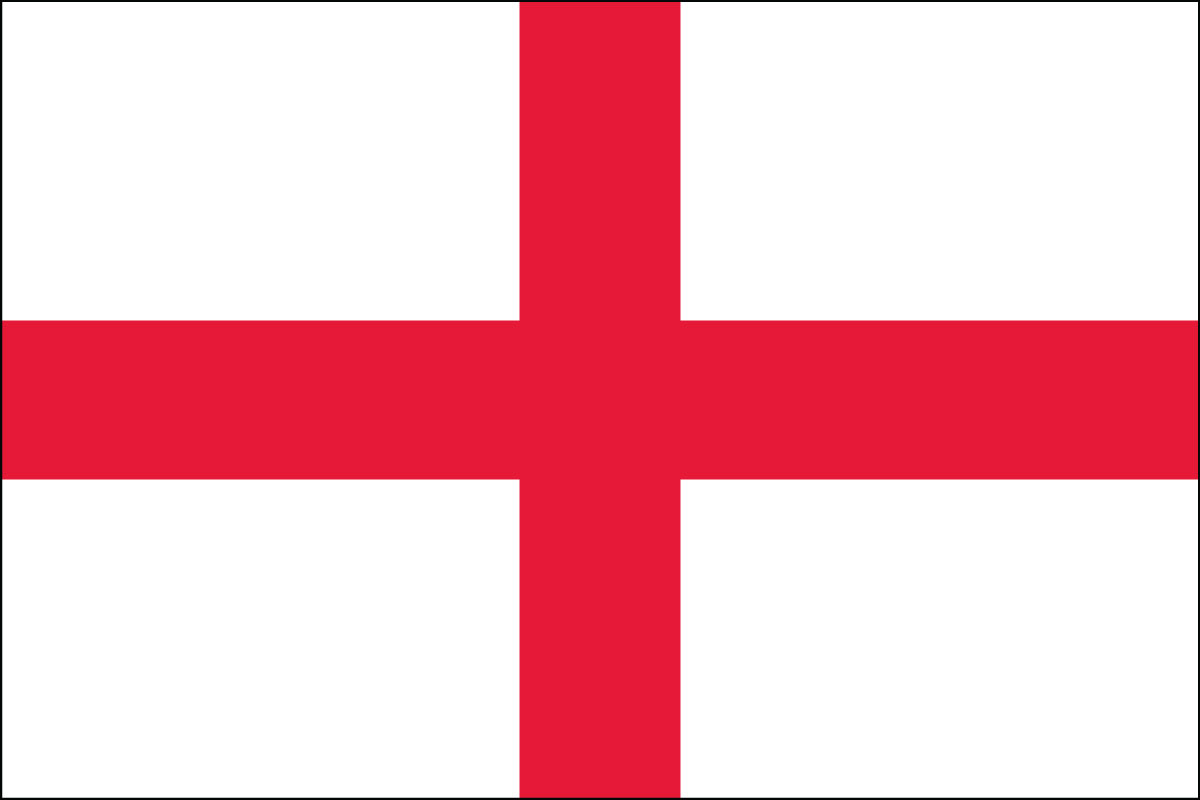 2x3' Poly flag of England (St. George)