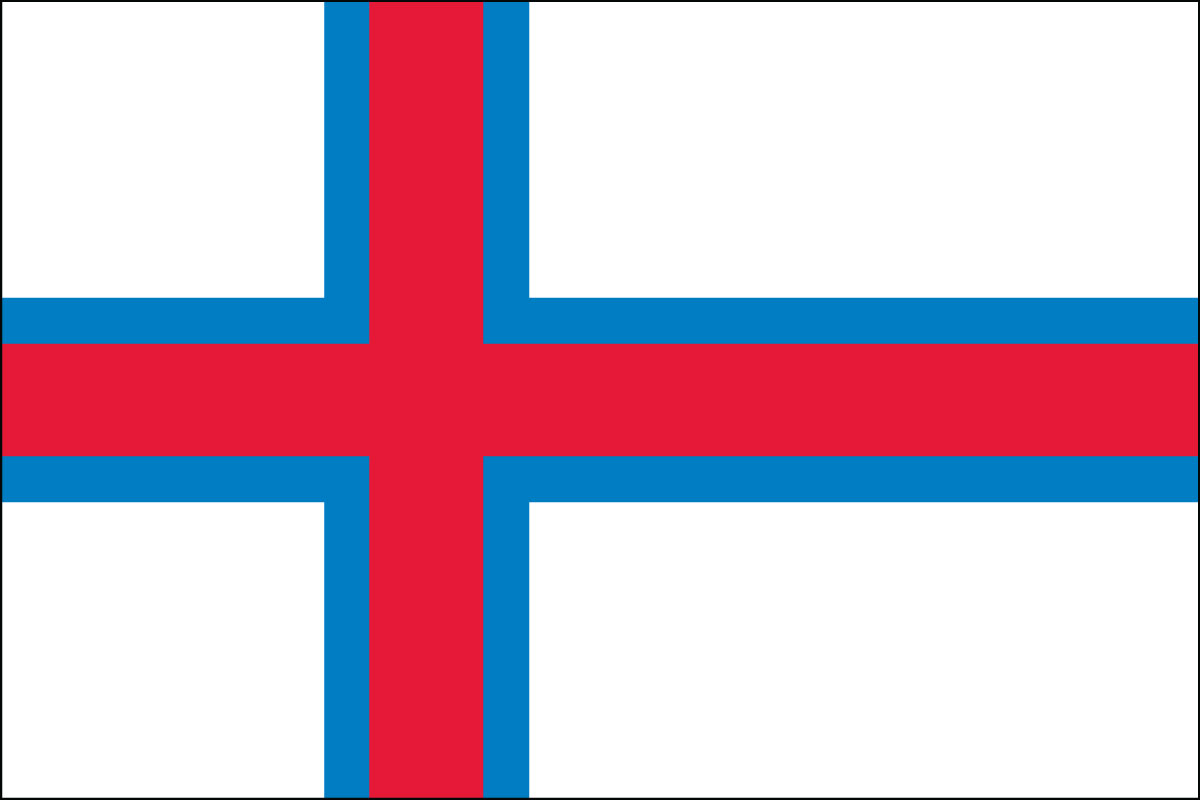 2x3' Poly flag of Faroe Islands