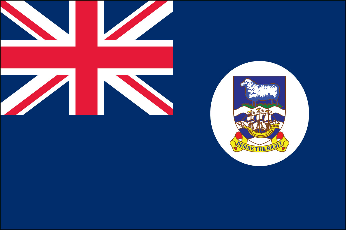 2x3' Poly flag of Falkland Islands