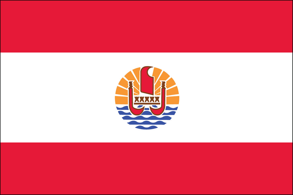 4x6" flag of French Polynesia