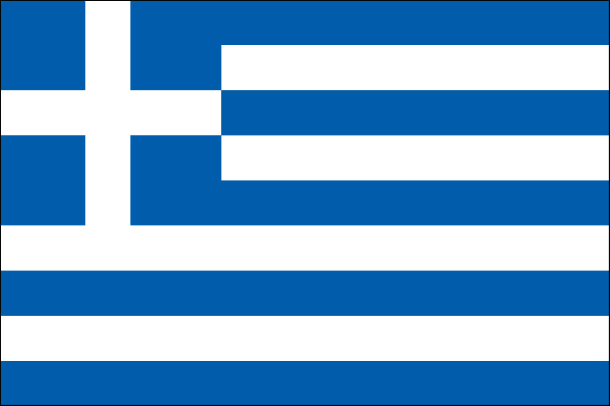2x3' Poly flag of Greece