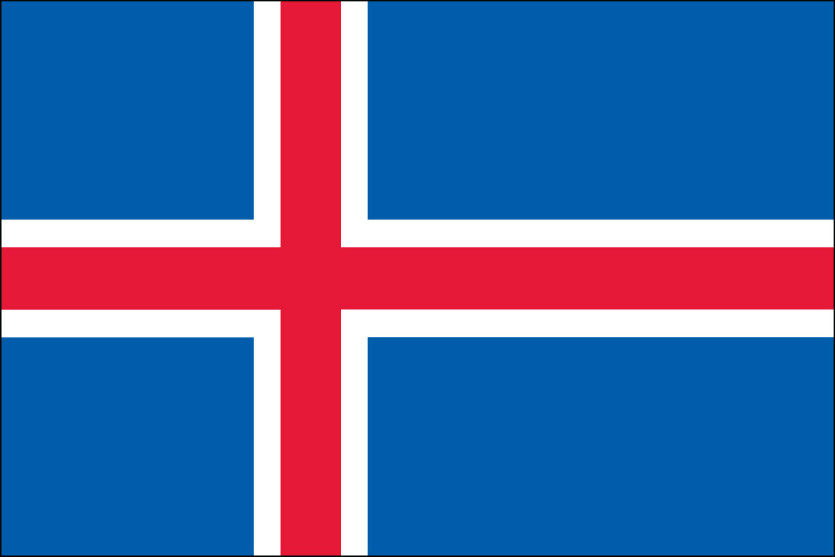 2x3' Poly flag of Iceland