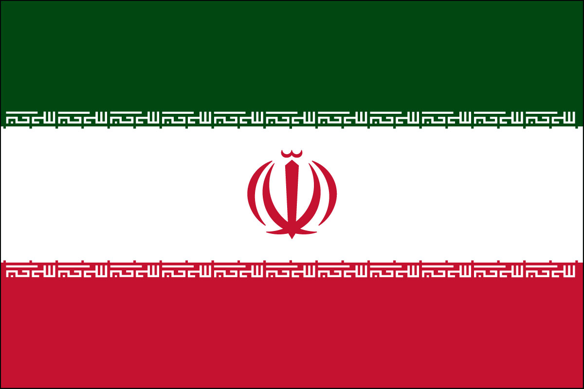2x3' Poly flag of Iran