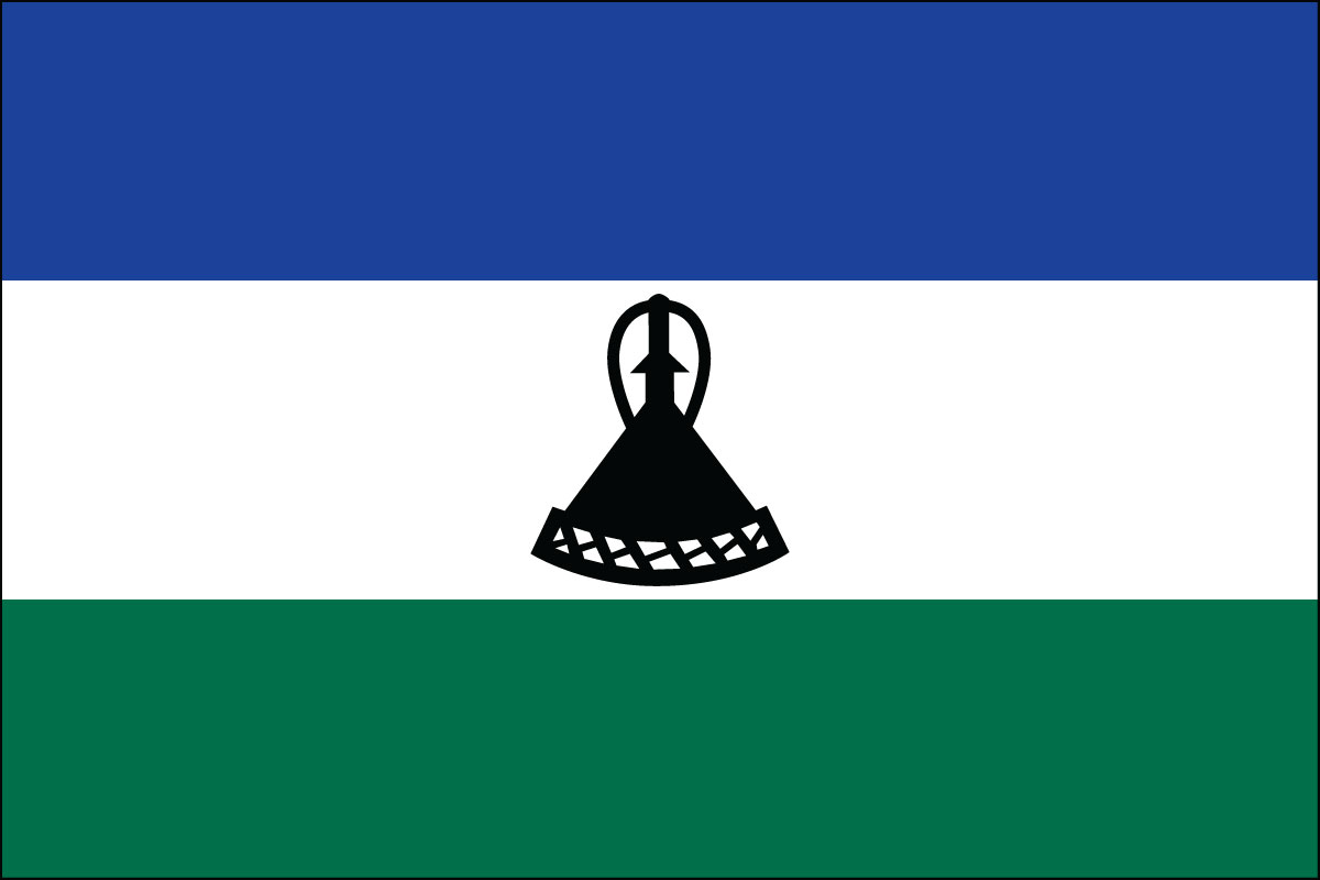 2x3' Poly flag of Lesotho