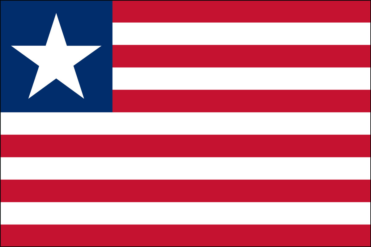 2x3' Poly flag of Liberia