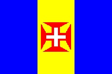 12x18" poly flag on a stick of Madeira (Portugal)