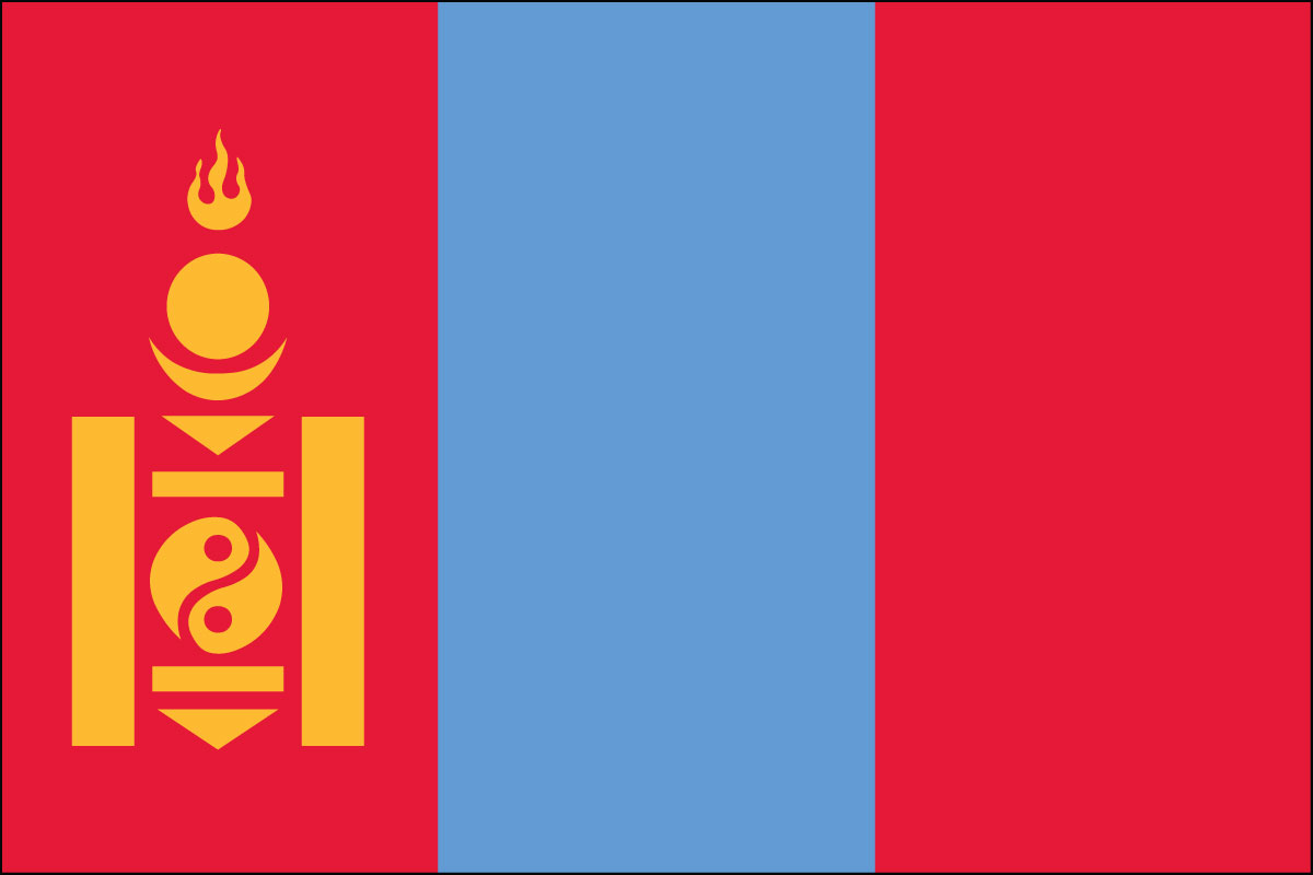 2x3' Poly flag of Mongolia