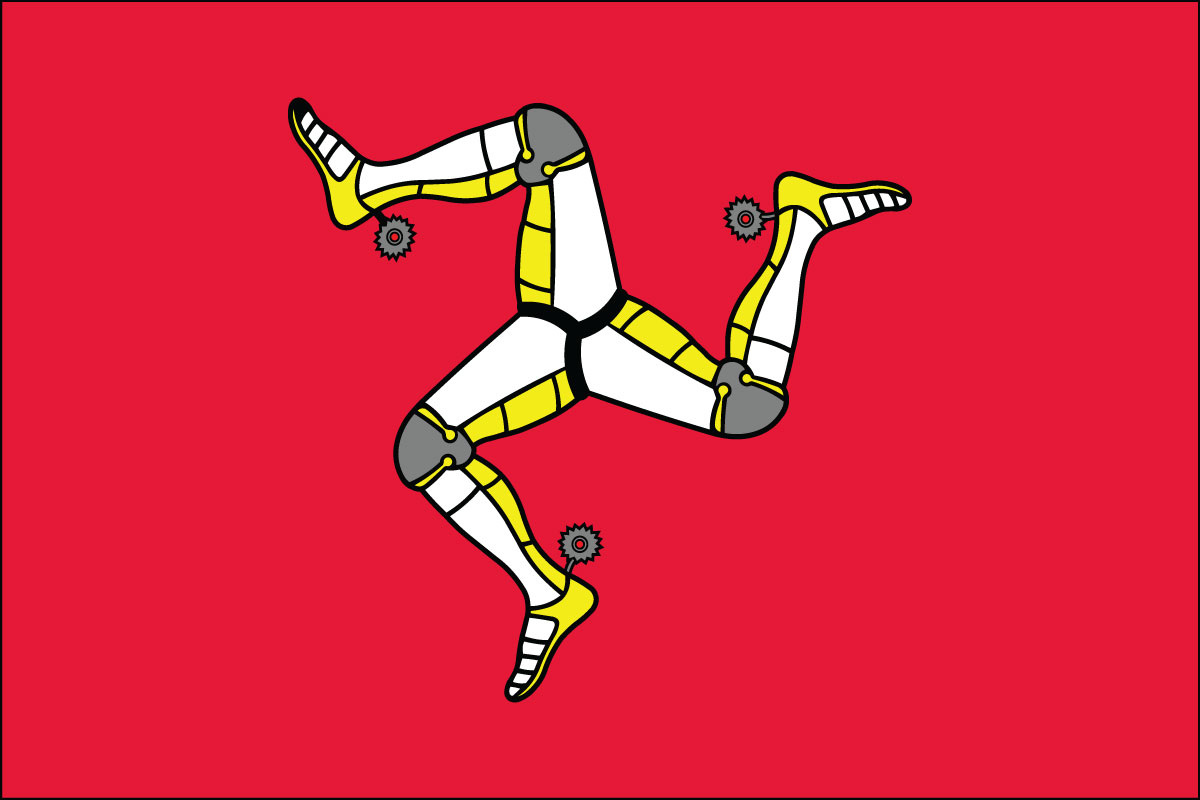 2x3' Poly flag of Isle of Man
