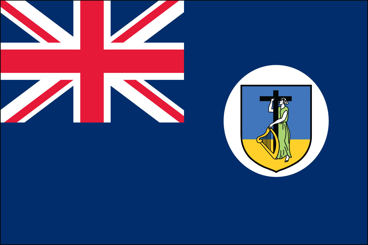 2x3' Poly flag of Montserrat