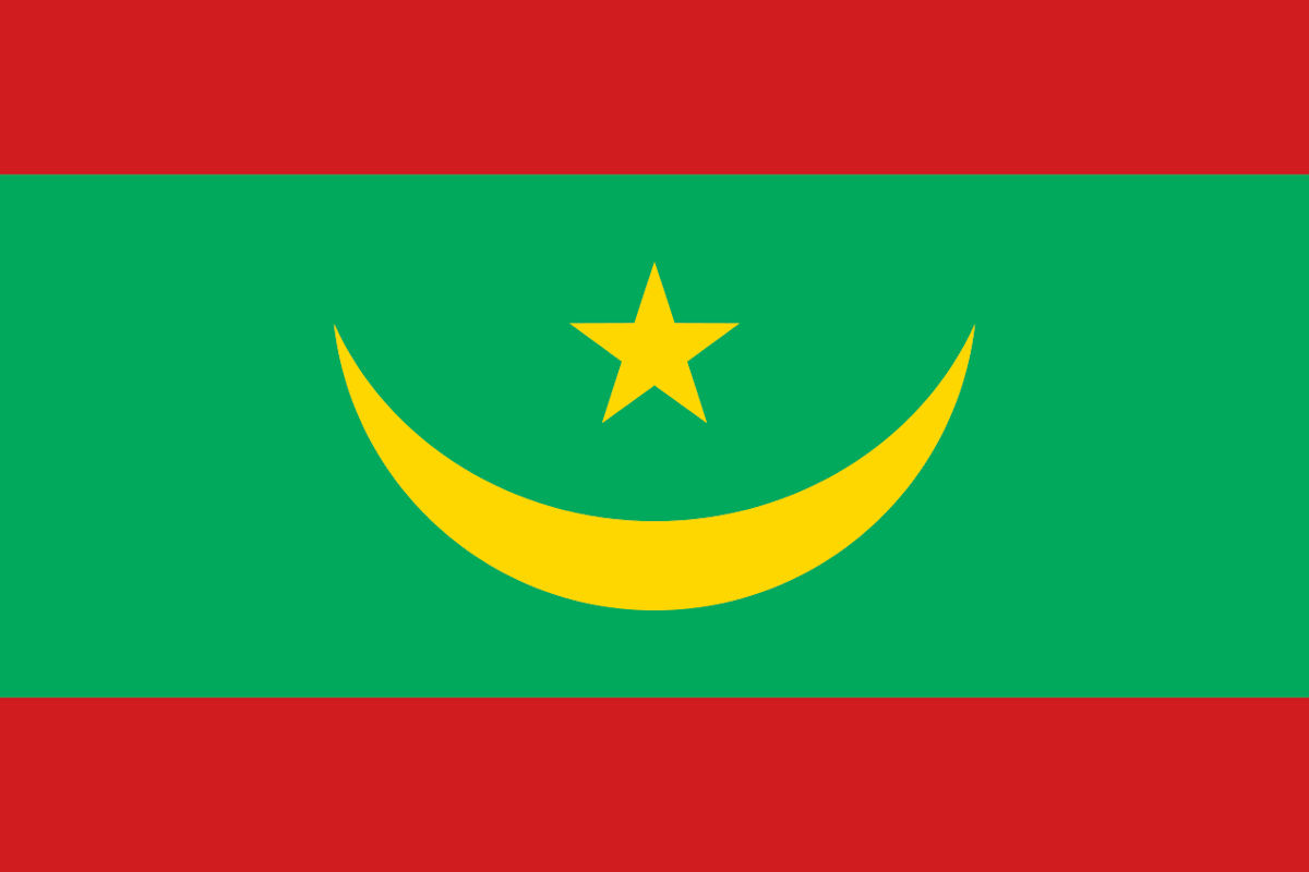 4x6" flag of Mauritania