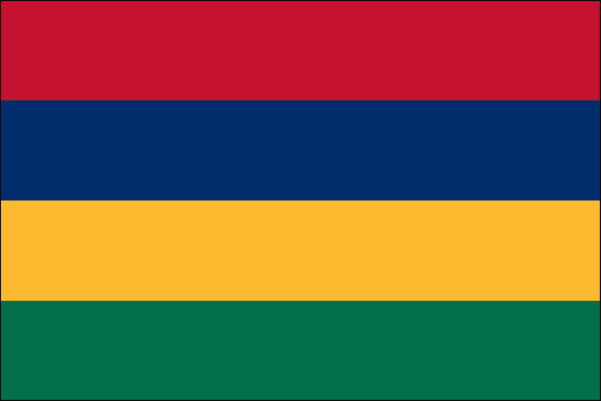 2x3' Poly flag of Mauritius