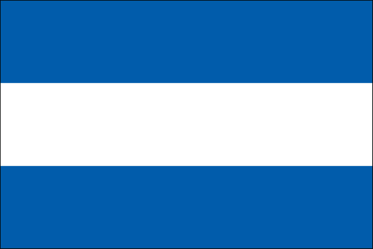 2x3' Nylon flag of Nicaragua - Civil (no seal)