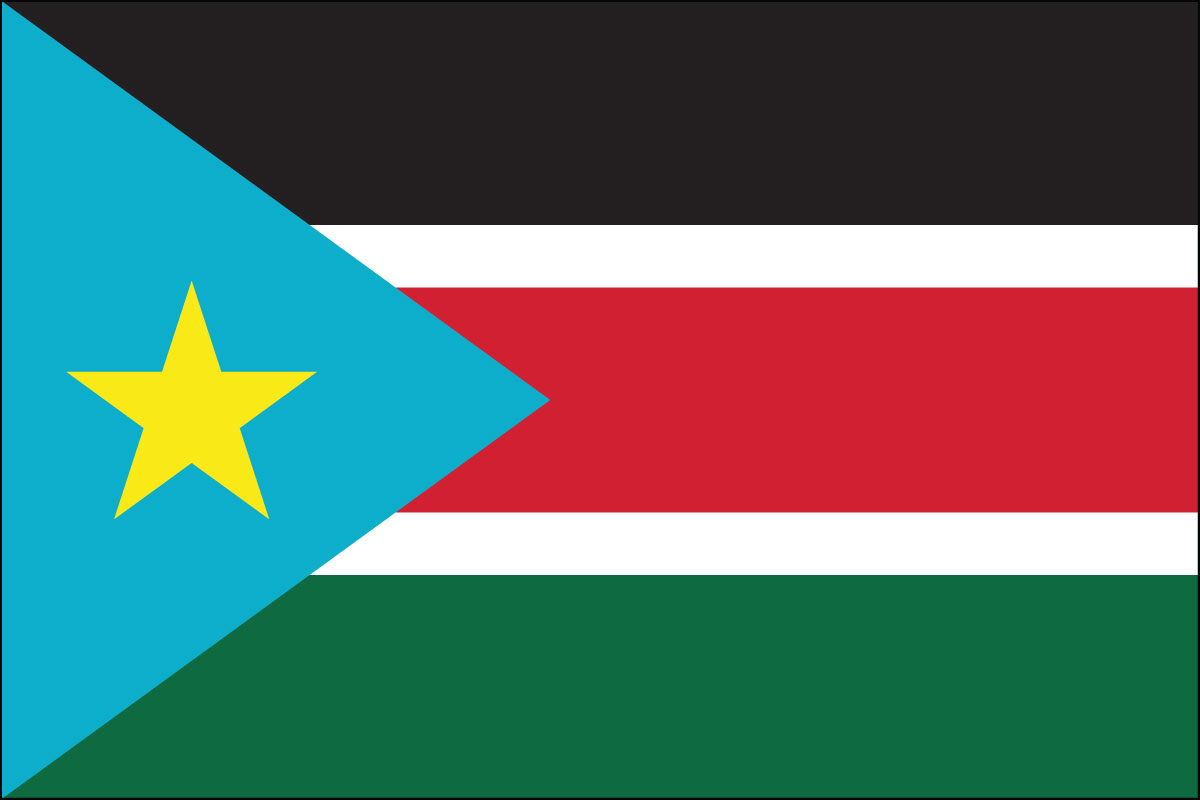 3x5' poly flag of South Sudan