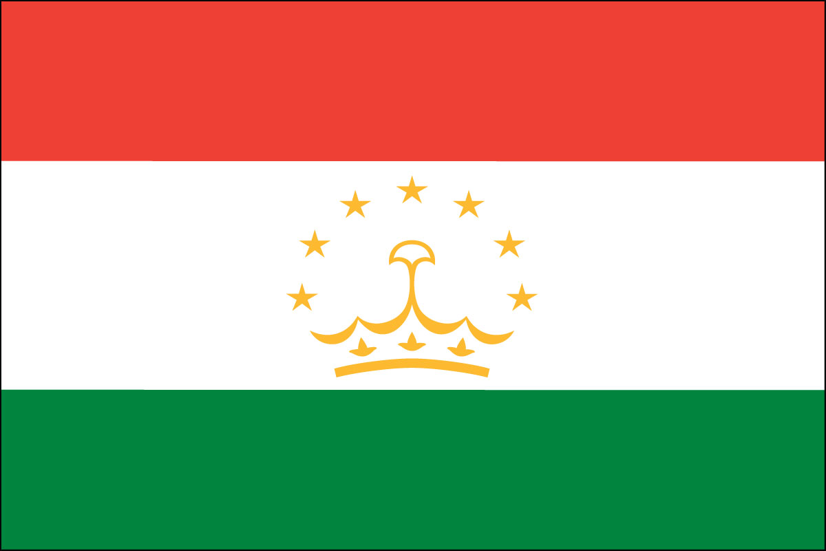 Tajikistan flag 2X3ft poly