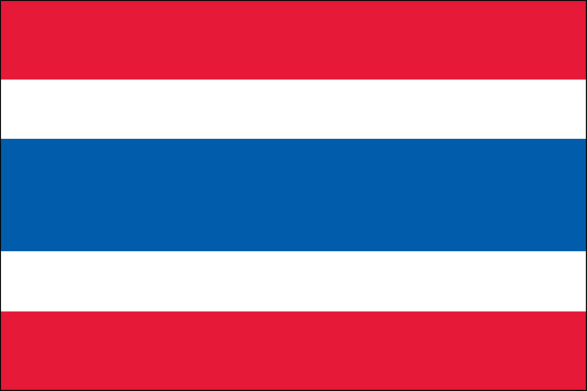 12x18" poly flag on a stick of Thailand