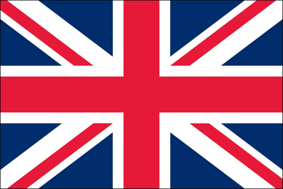 12x18" poly flag on a stick of United Kingdom