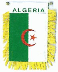 Mini-Banner with flag of Algeria