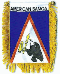 Mini-Banner with flag of American Samoa