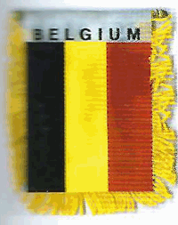 Mini-Banner with flag of Belgium