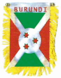 Mini-Banner with flag of Burundi