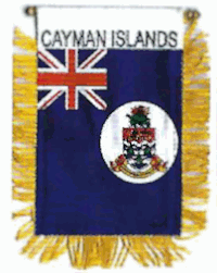 Mini-Banner with flag of Cayman Islands